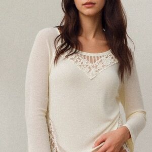 Nine west vintage America collection lace trim high low top ❤️